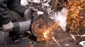 Демонстрация работы  УШМ-230/2100М (Интерскол)-1