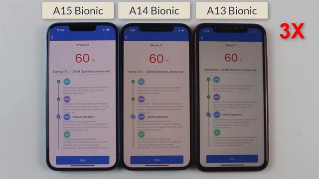 iPhone 13 vs iPhone 12 vs iPhone 11 Antutu Benchmark Test - A15 Bionic vs A14 vs A13 Antutu Test смотреть онлайн