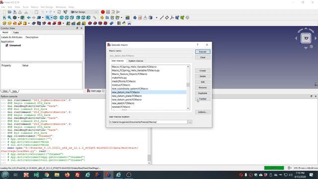 064 FreeCAD custom part workbench toolbar icons sketch datum plane point line and coordinate syst смотреть онлайн