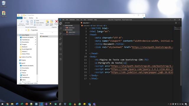 Como adicionar o Bootstrap a um projeto via CDN e local смотреть онлайн