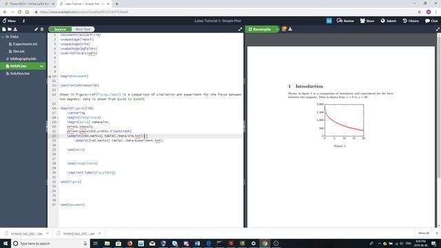 Latex+Tikz Tutorial 1: A Simple XY Plot from txt files. смотреть онлайн