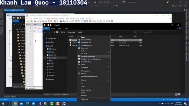 Winform Application start Docker container and compile Java code смотреть онлайн