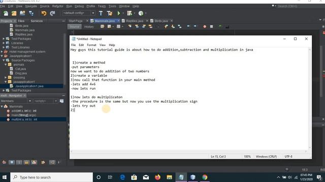 how to do addition, subtraction and division in java netbeans смотреть онлайн