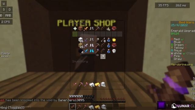 I played bedwars in mc java(lunar client) смотреть онлайн