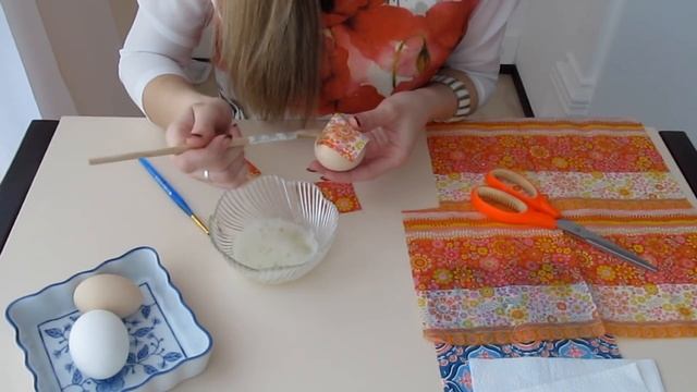 Пасхальные яйца своими руками.Декупаж.