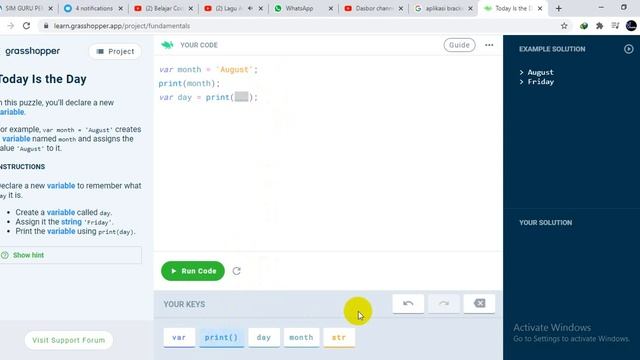 Belajar coding Java Script "variabel (var)" memakai Grasshopper смотреть онлайн