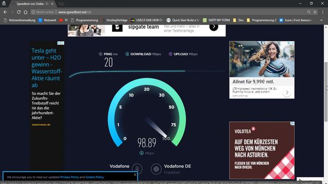 Vodafone Speedtest (100 mbit/s Download + 50 mbit/s Upload Option!!) | 4K (2018) смотреть онлайн