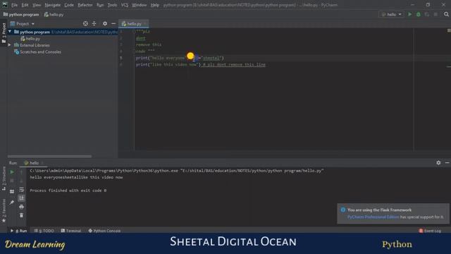 print and comments in Python | [Hindi] Python #3 #coder #codewithsheetal смотреть онлайн