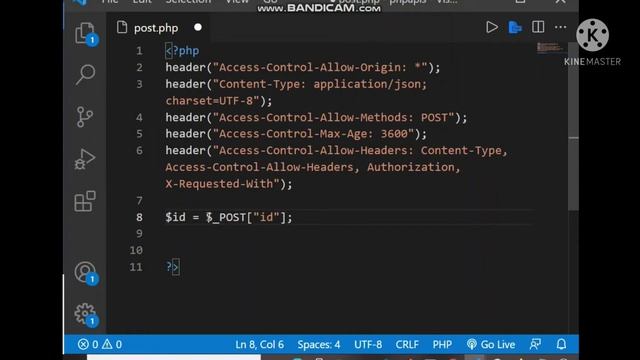Receiving data from client in the PHP post API смотреть онлайн