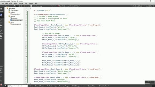 Qt C++ GUI Application Tutorial | Qt QTreeWidget | How To Use | Event | Functions. смотреть онлайн