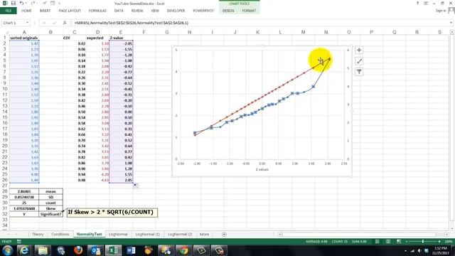 Statistical Testing for Normality in Excel смотреть онлайн