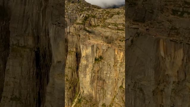 Pulpit Rock Preikestolen or Prekestolen Norway Amazing place in Norway #shorts смотреть онлайн