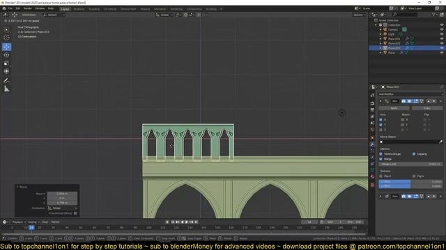 modeling Gothic architecture in blender part 1 смотреть онлайн