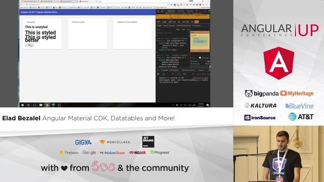 Elad Bezalel - Angular Material CDK, Datatables and more | AngularUP 2017 смотреть онлайн