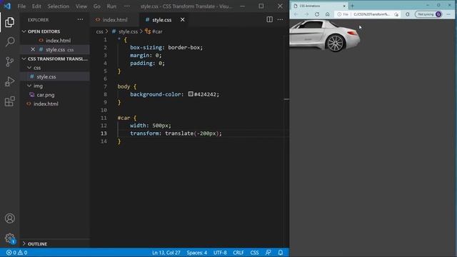 CSS Transform Translate | Animaciones con CSS смотреть онлайн