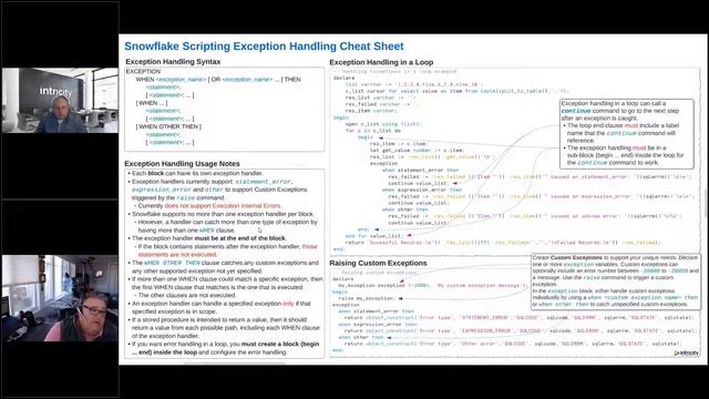 Advanced Snowflake Scripting: Exception Handling смотреть онлайн