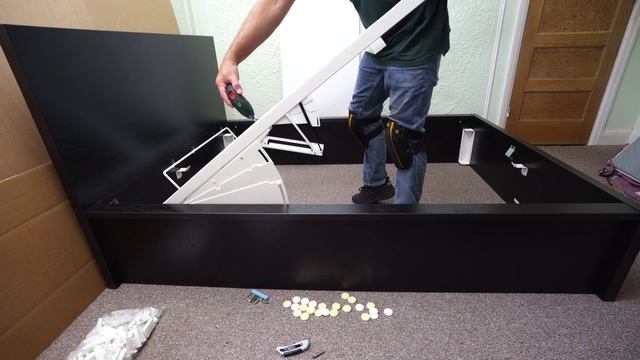 IKEA MALM Ottoman Double Bed Assembly Instructions Part 2
