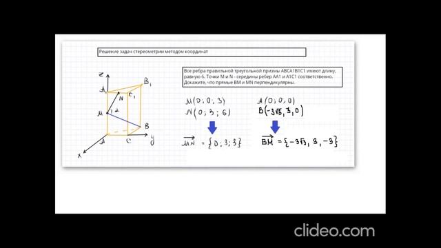Простое и быстрое решение задач стереометрии методом координат смотреть онлайн