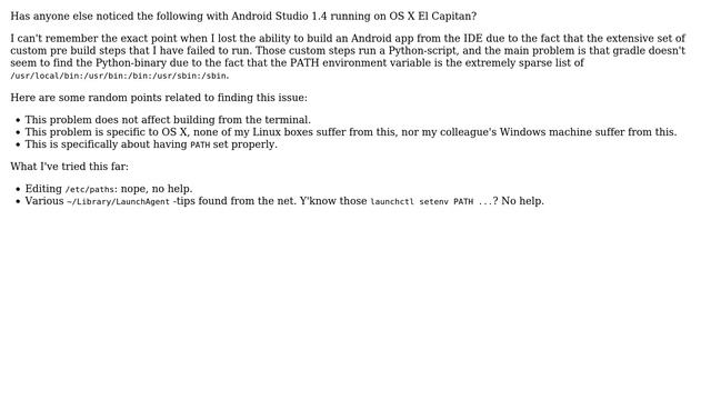 Apple: OS X El Capitan & Android Studio 1.4 смотреть онлайн