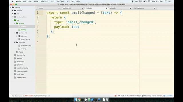 107 - Typed Actions in React Native смотреть онлайн