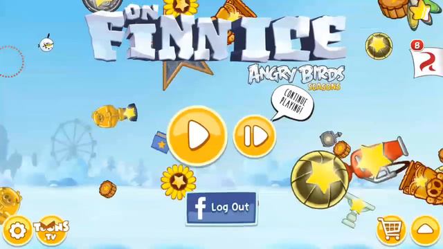 New Angry Birds Seasons On Finn Ice theme смотреть онлайн