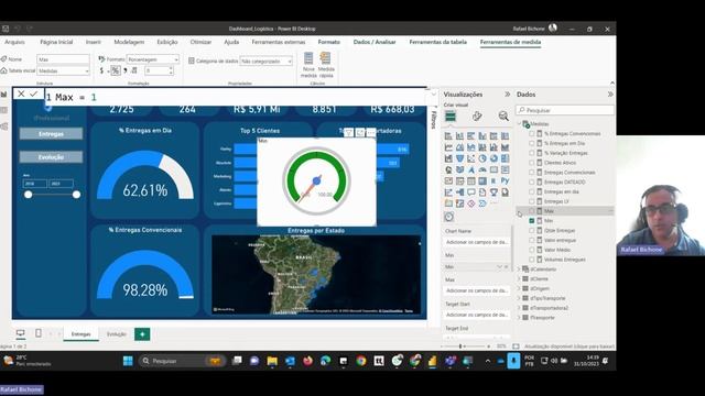 Gráfico Acelerador no Power BI смотреть онлайн