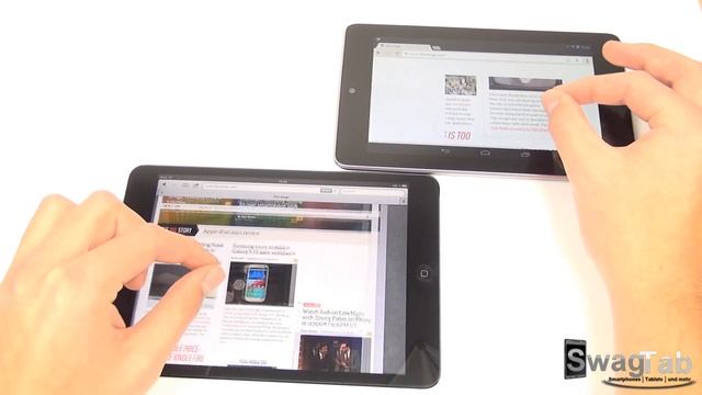 Apple iPad Mini vs Google Nexus 7 | SwagTab смотреть онлайн