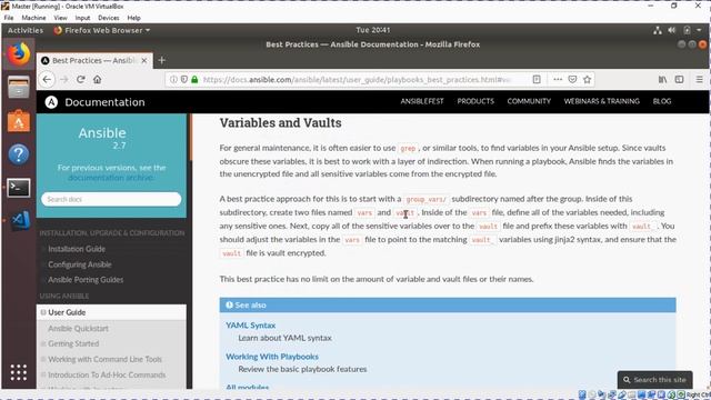 Lecture 22 of 24 - How to store your sensitive information in Ansible using Ansible vault смотреть онлайн