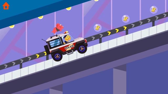 DINOSAUR POLICE CAR - ALL CARS - Gameplay Part 2 (Games For Kids) смотреть онлайн