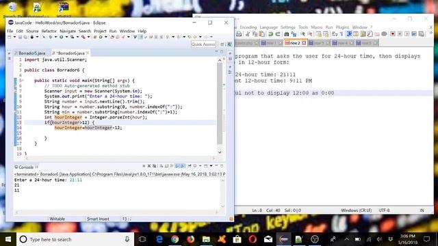 24 hour time format to 12 hour time format in JAVA смотреть онлайн