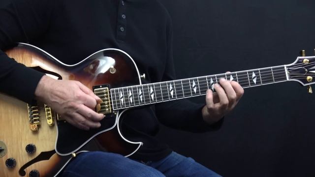 Blue Bossa (Cm) - Jazz Guitar Melody - Lesson by Achim Kohl (free tabs inside the video) смотреть онлайн