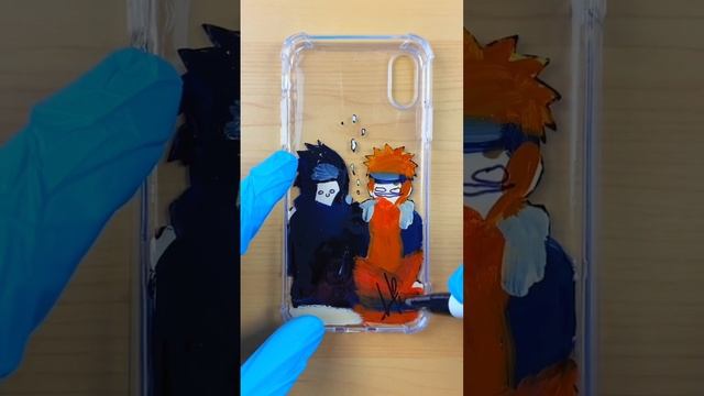 I painted Naruto and Sasuke ? ANIME PHONE CASE смотреть онлайн