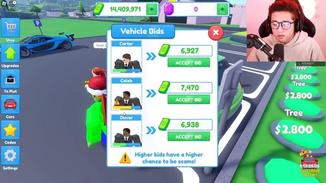 I Got SCAMMED for $1,000,000 In Roblox Car Factory Tycoon... смотреть онлайн