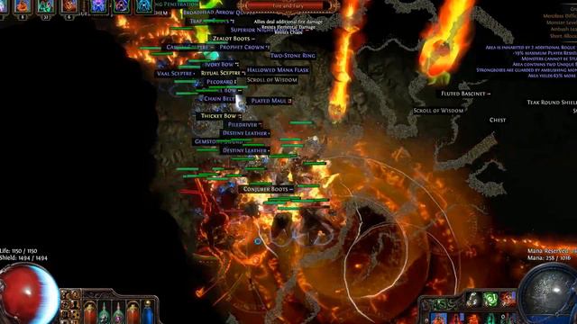 Path of Exile - No Snapshot Solo Level 70 Summoner Build Witch Grotto Map смотреть онлайн