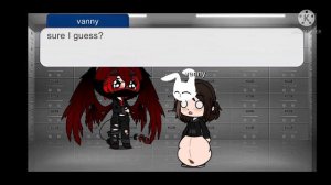 hungry vanny requested by Dark flame angel (Gacha Club vore digestion)