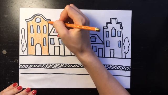 Рисуем сказочные домики смотреть онлайн