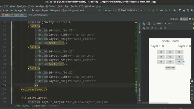 Android Kotlin Beginner Tutorial Tic Tac Toe | Part 3 – Kotlin Code смотреть онлайн