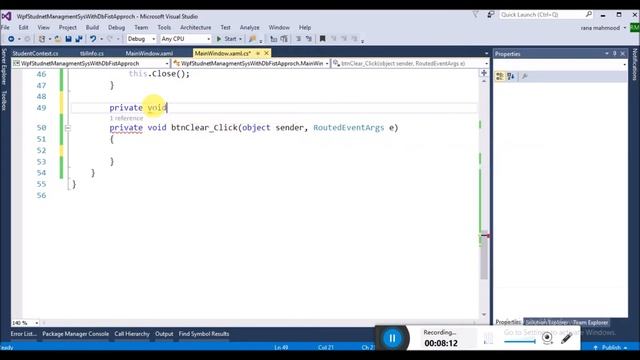 Part 7 Student Management System In WPF entity Framework db First (DataGrid) смотреть онлайн
