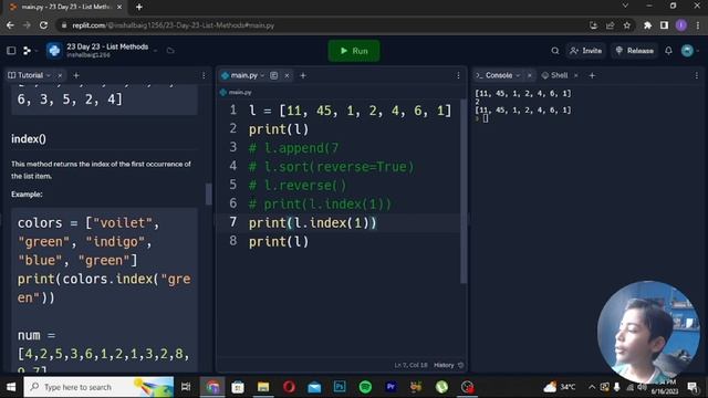 List Method in Python | Python Tutorial - Day #23 смотреть онлайн