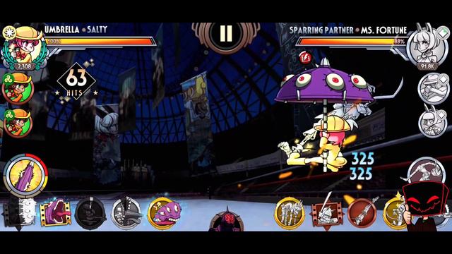 Skullgirls Mobile 5.0 Update | 5 Short Umbrella combos showcase 1 hour after getting her смотреть онлайн