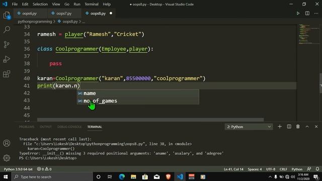 #57 Multiple Inheritance (OOPs) in Python || Python Tutorials in Tamil|| #CodingAnna смотреть онлайн