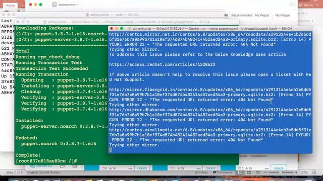 How to run puppet master & puppet agent in docker containers смотреть онлайн