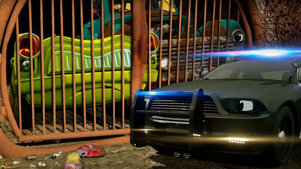 Мультик про машинки: Полиция ловит грабителей! Мультфильм Герои нашего города смотреть онлайн