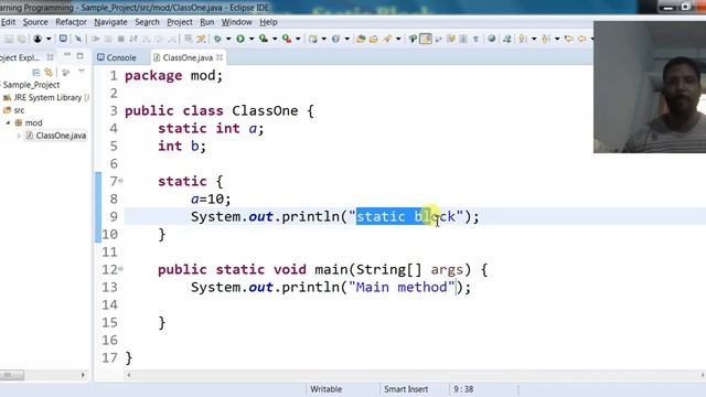 Java-Static Block смотреть онлайн