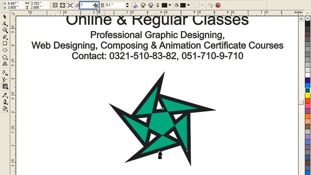 Learn CorelDRAW GRAPHICS SUITE X4 & 9 in URDU - IACA Lesson 2 Tools P9.1 смотреть онлайн