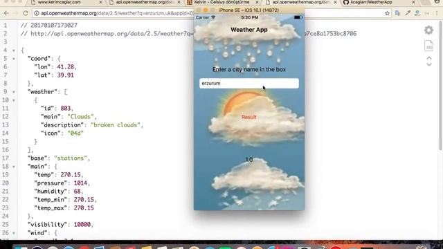 Swift 3 Json Parsing, WeatherApp Use Api смотреть онлайн