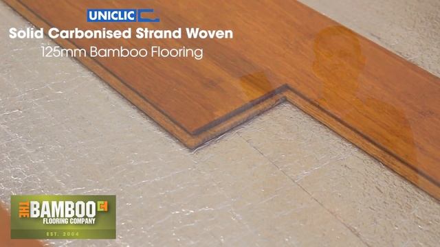 Solid Carbonised Strand Woven 125mm Uniclic® Bamboo Flooring смотреть онлайн