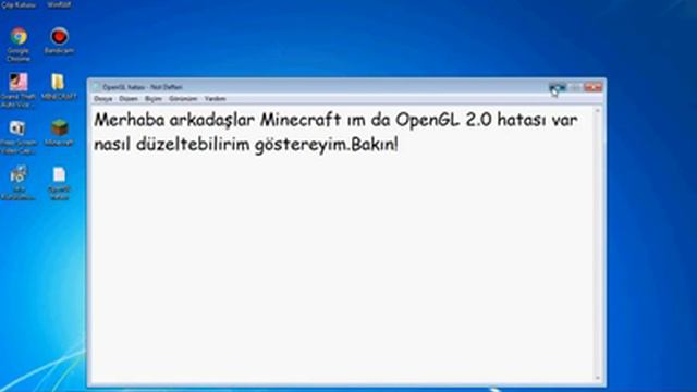 Minecraft OpenGL Sorunu! смотреть онлайн