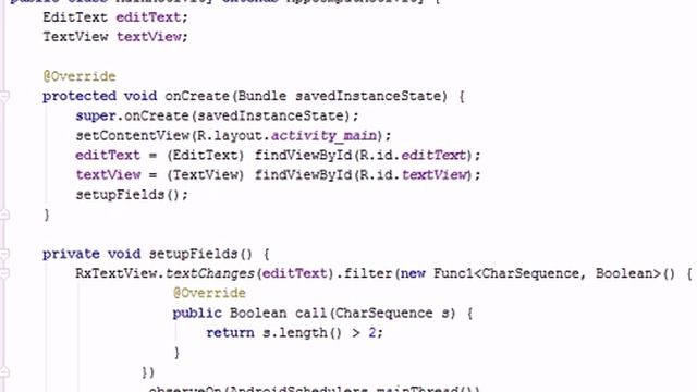 Rxbinding and RxJava with edittext(Rxbinding и RxJava с editext) Android смотреть онлайн