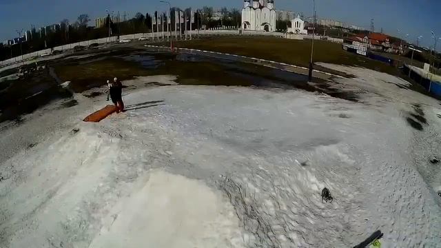 ГОРНОЛЫЖНЫЙ СКЛОН В НОВО-ПЕРЕДЕЛКИНО 09.04.2017 смотреть онлайн